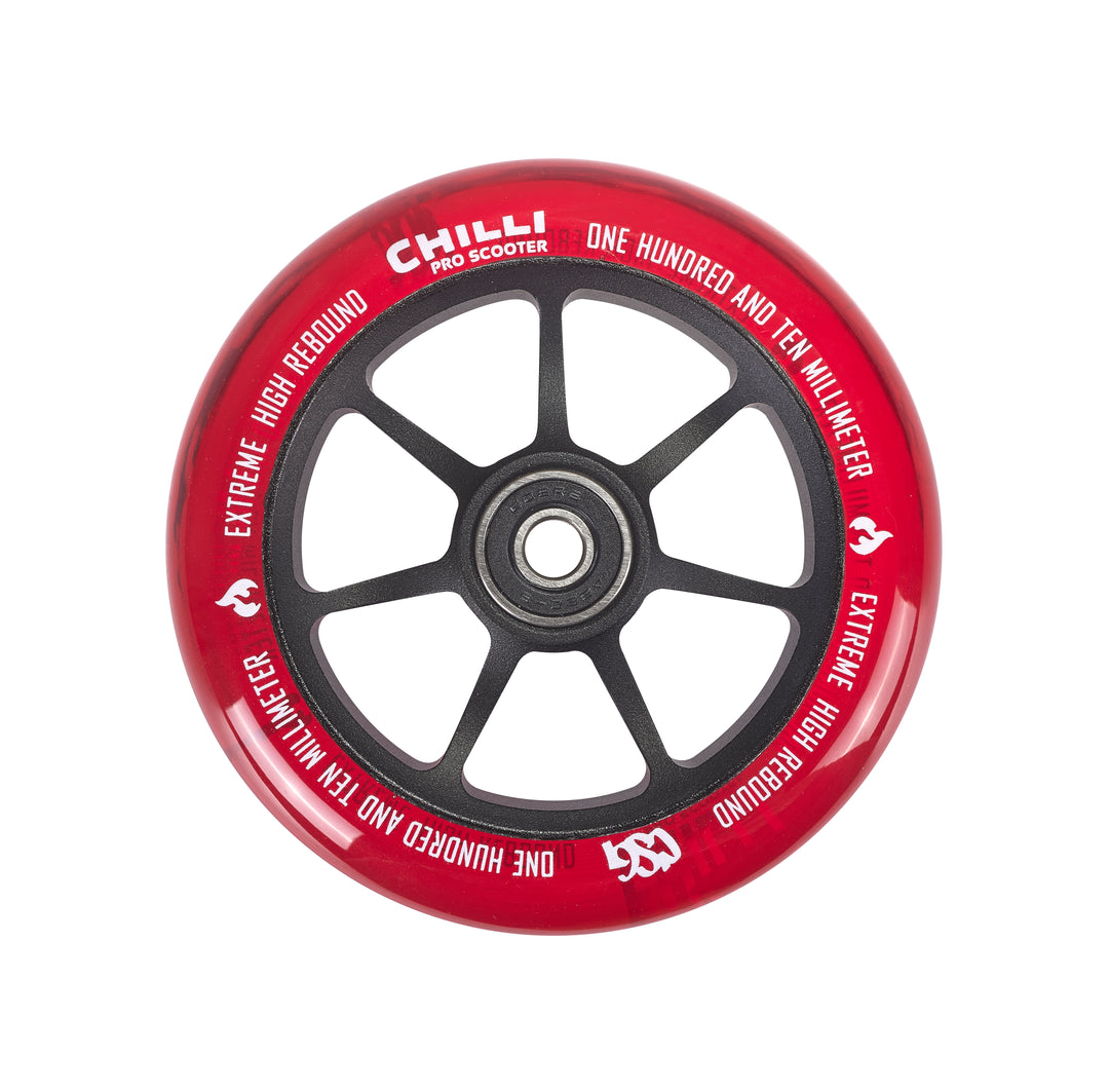 Chilli CSG Series Hannya Wheel - 110 mm - Red